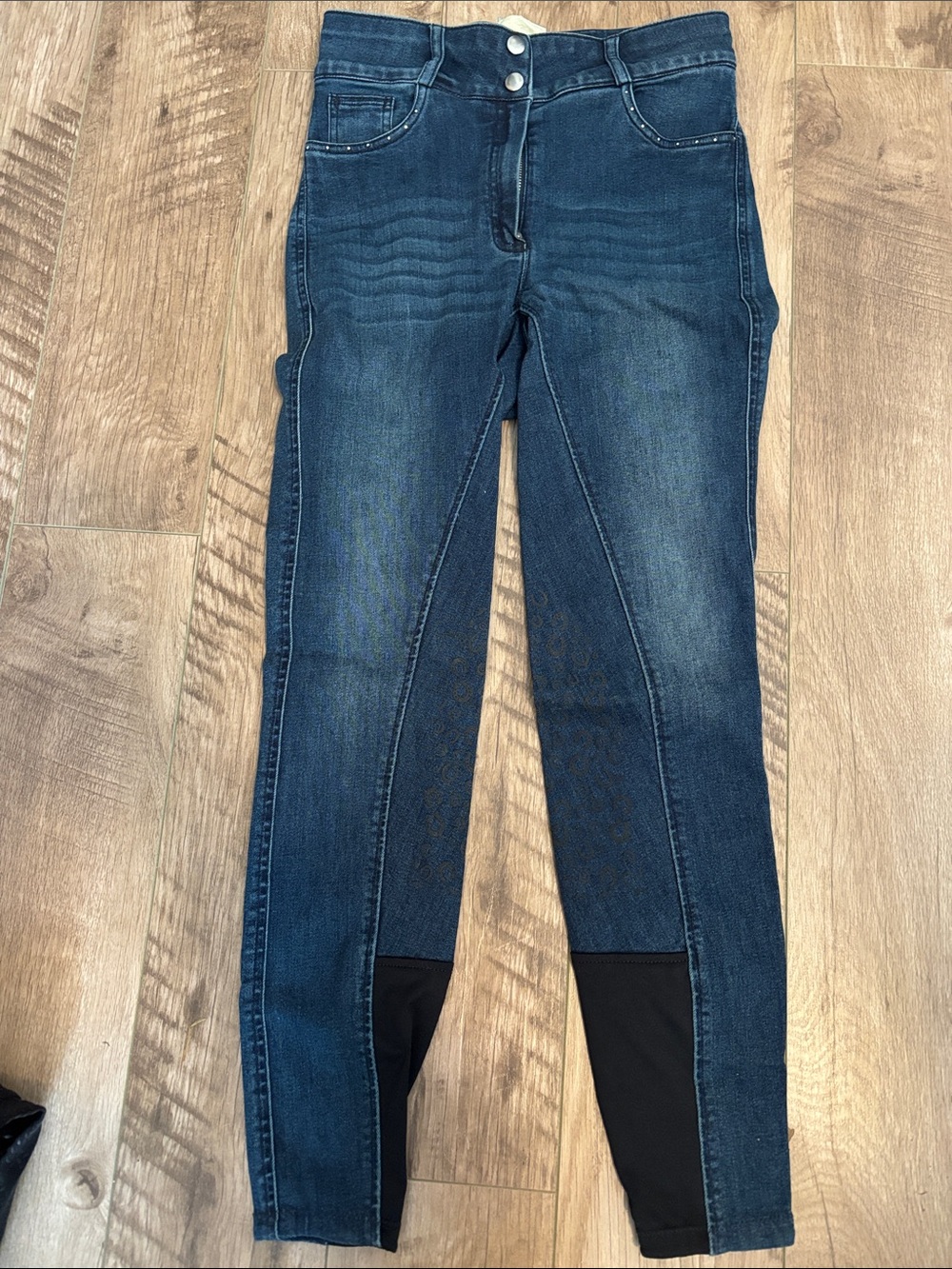 Red Label stretch Elation Breeches in dark denim, size 26R